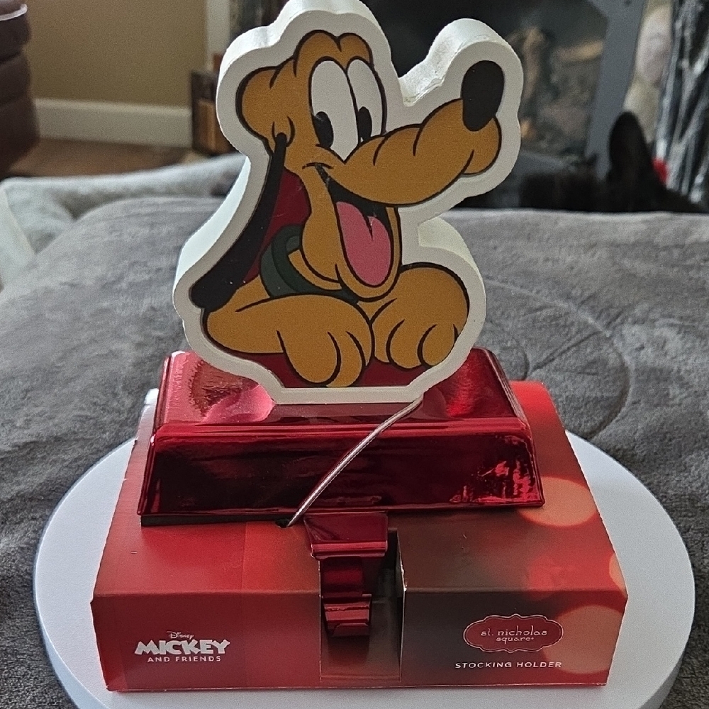 Disney Mickey and Friends Pluto Red Stocking Holder